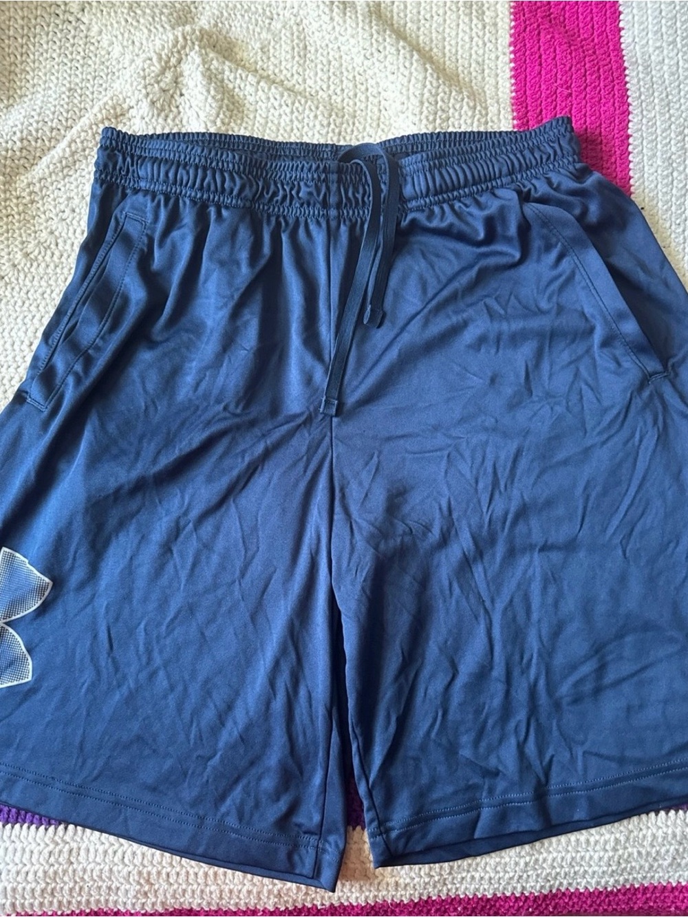 Under Armour Men's Navy Athletic Drawstring Shorts